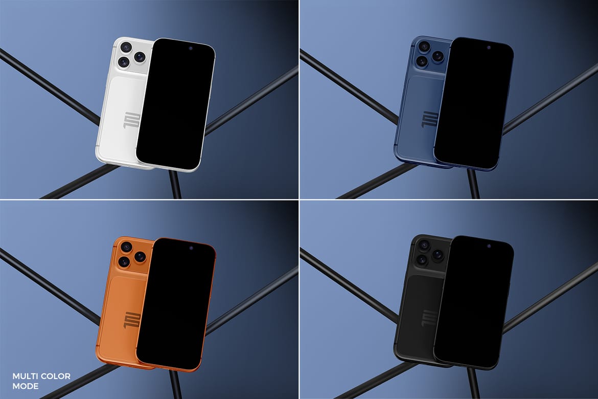 Industrial Modern iPhone 17 Pro Mockup