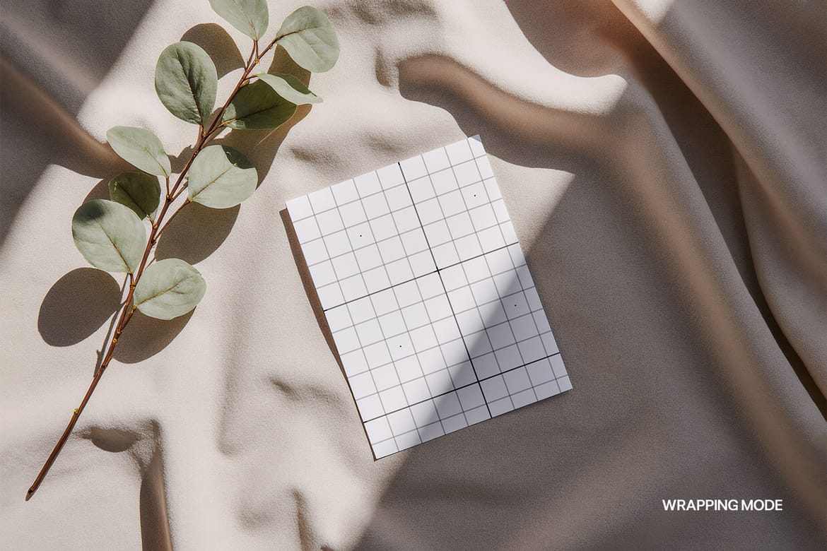 Greeting Card Mockup Scene