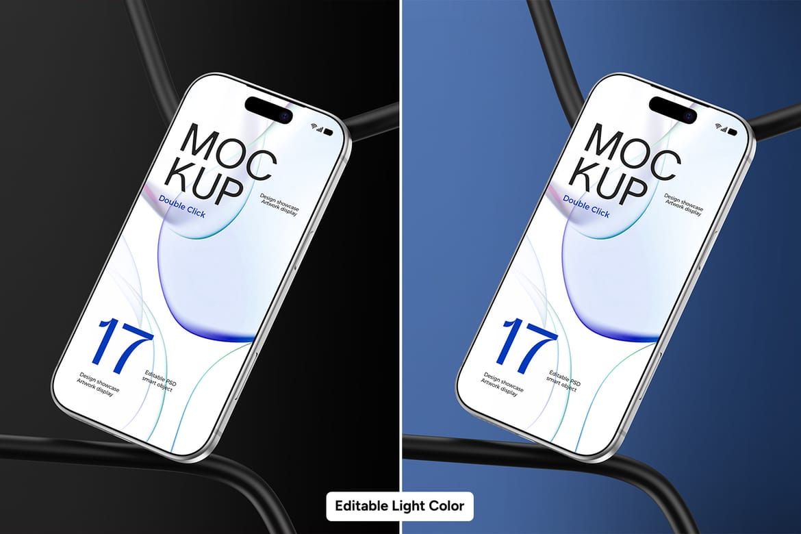 Industrial Modern iPhone 17 Pro Mockup