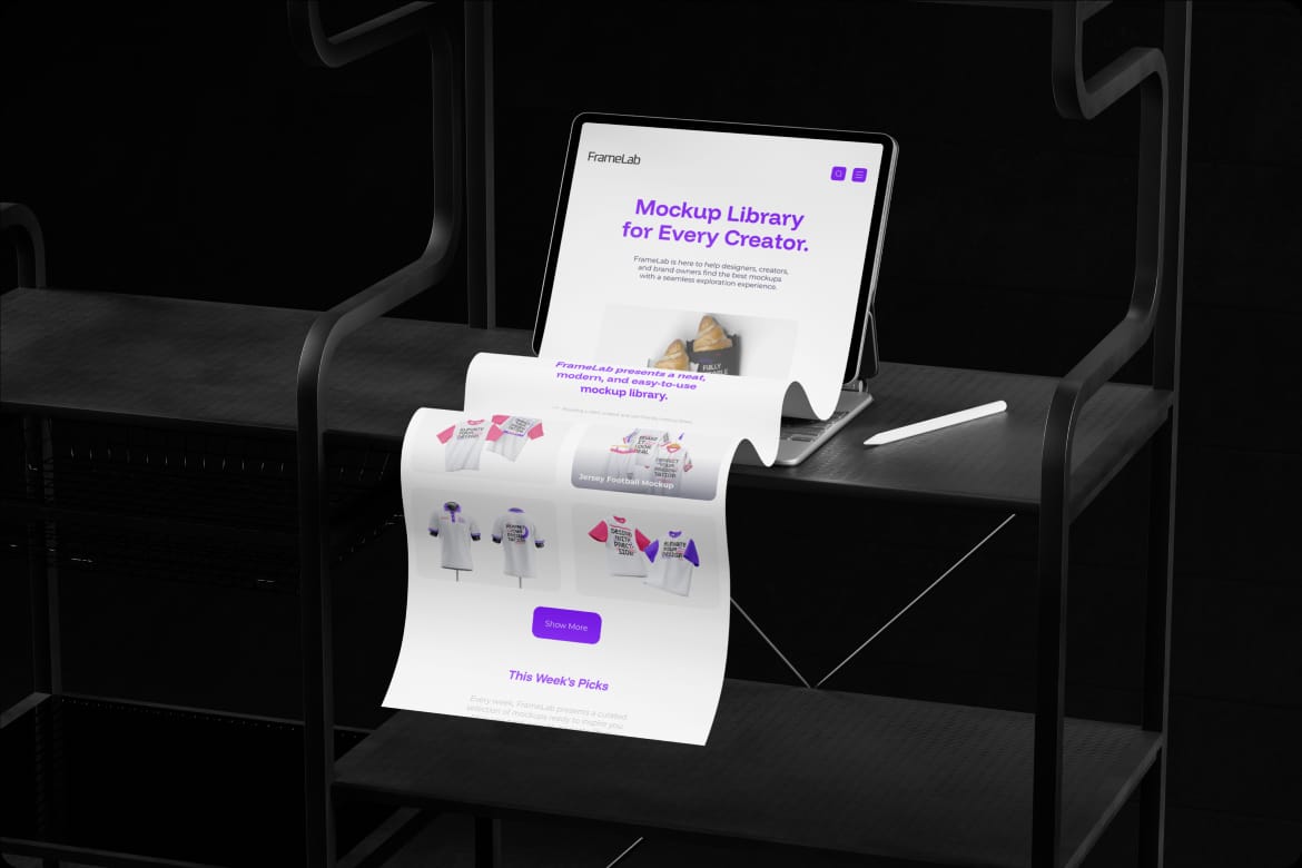 Longscroll Device Mockup – Mobile Display