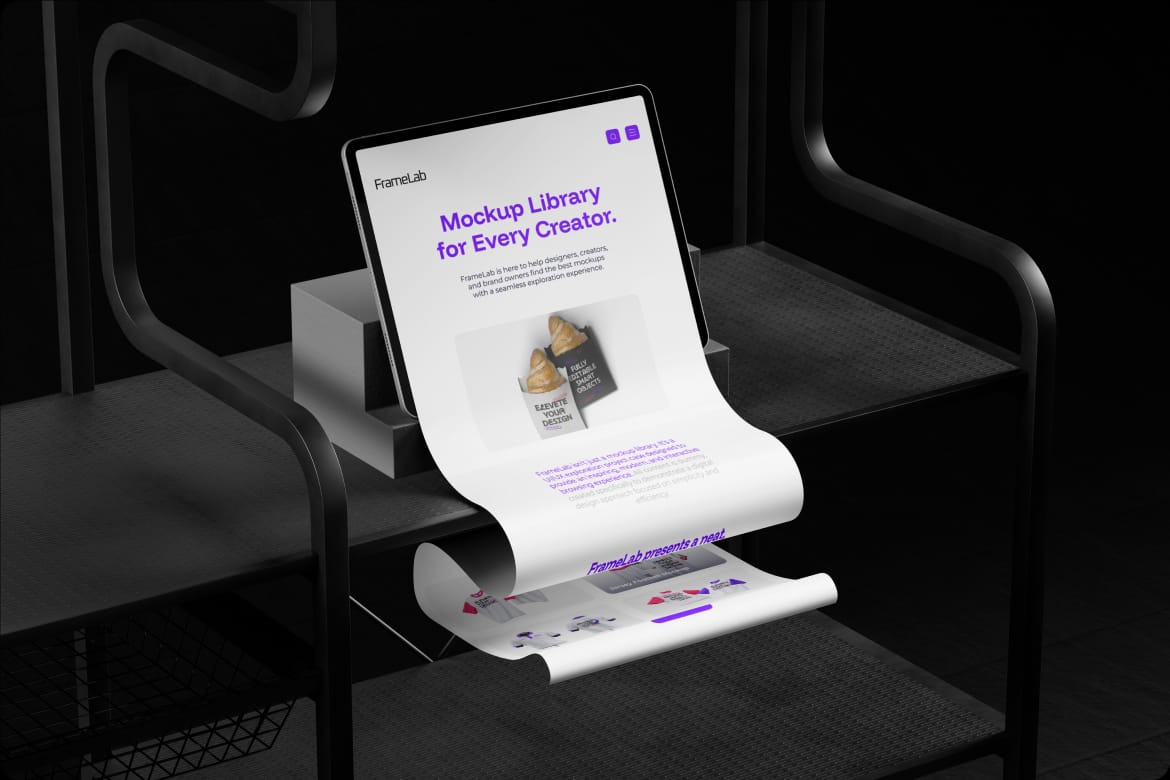 Longscroll Device Mockup – Mobile Display