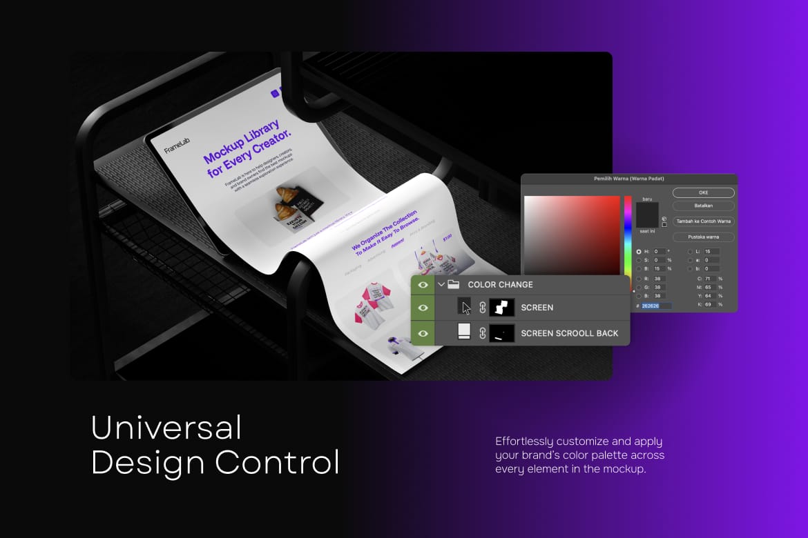 Longscroll Device Mockup – Mobile Display