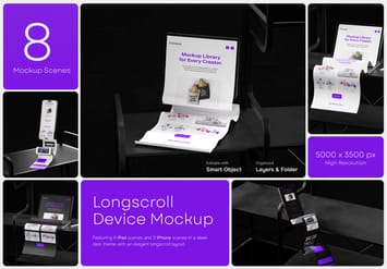 Longscroll Device Mockup – Mobile Display