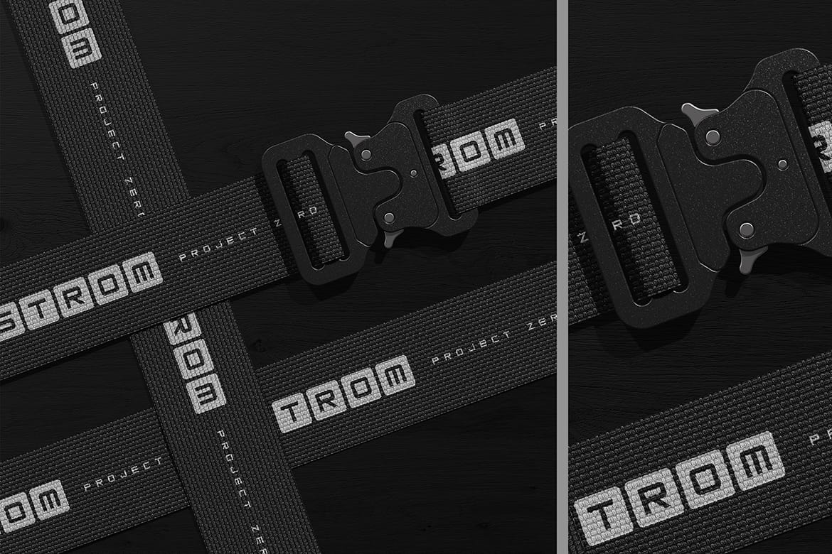 Tactical Buckle Belt Mockup