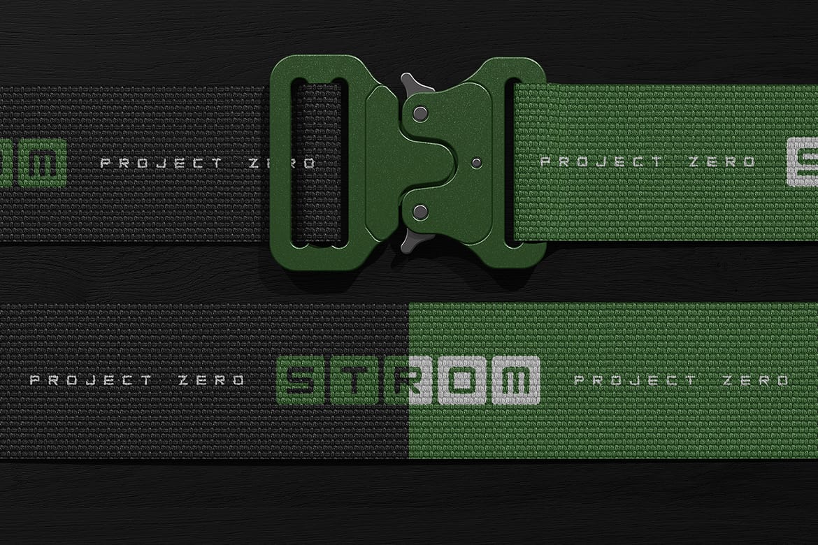 Tactical Buckle Belt Mockup