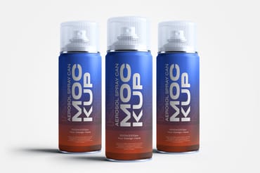 Aerosol Spray Can Mockup