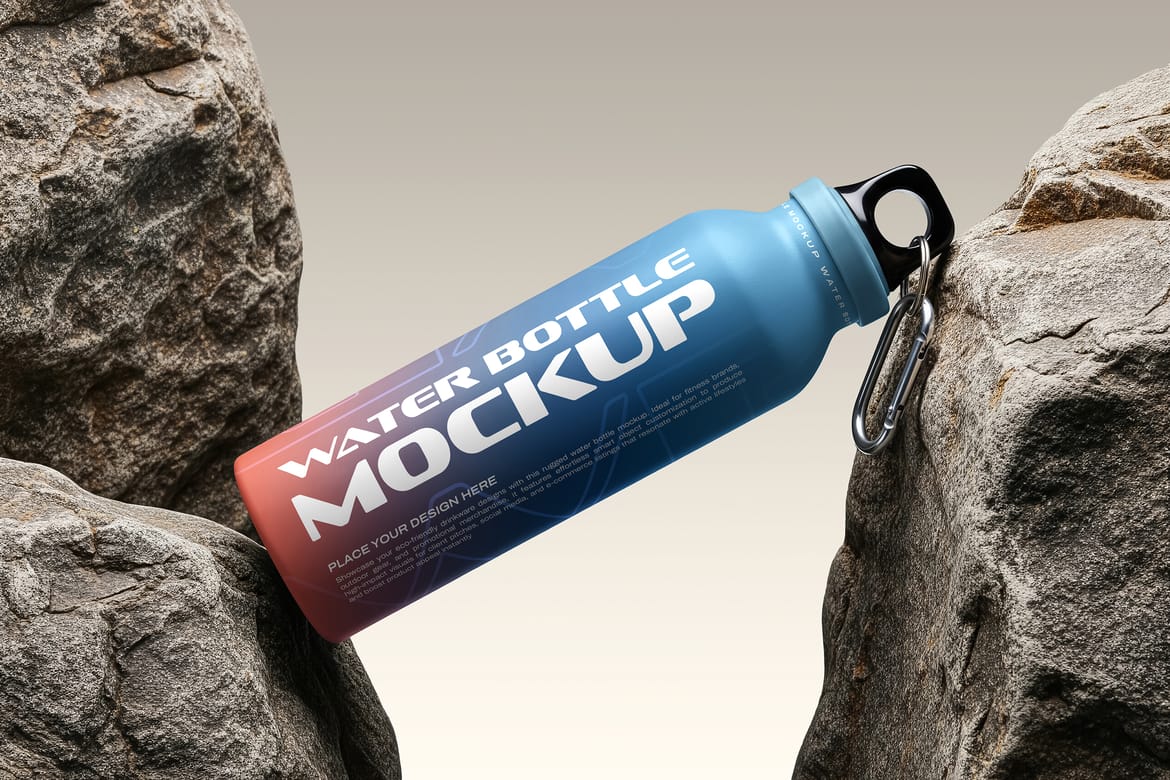 Water Bottle Mockup