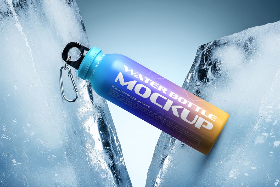 Water Bottle Mockup