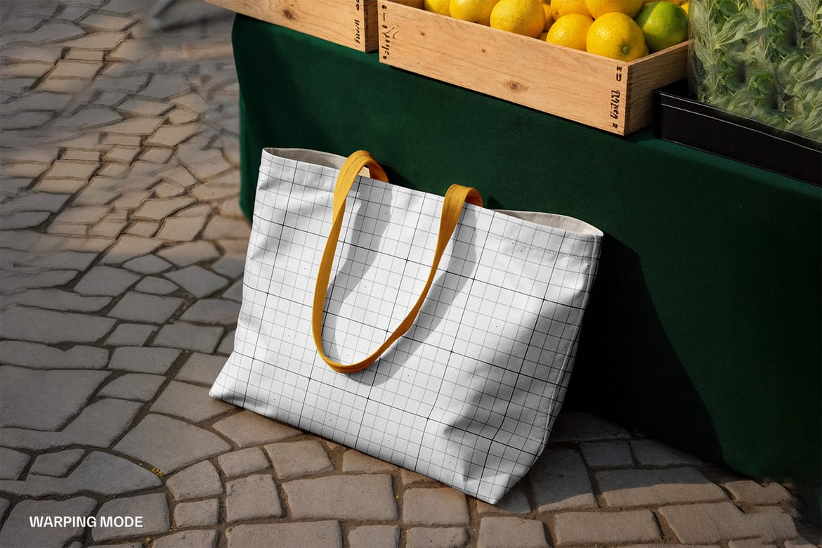Grocery Tote Bag Mockup