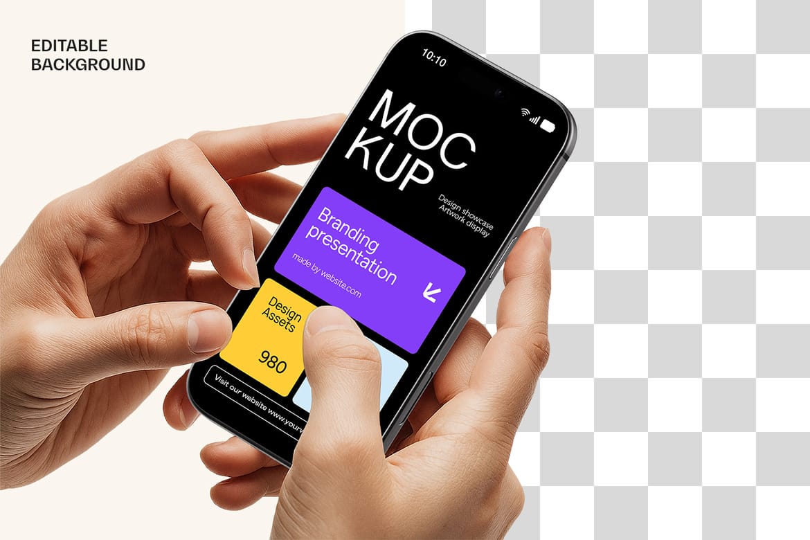 Hand Holding iPhone 17 Pro Max Mockup