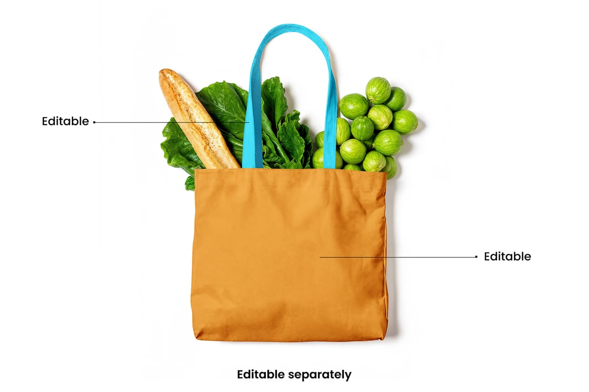 Grocery Tote Bag Mockup