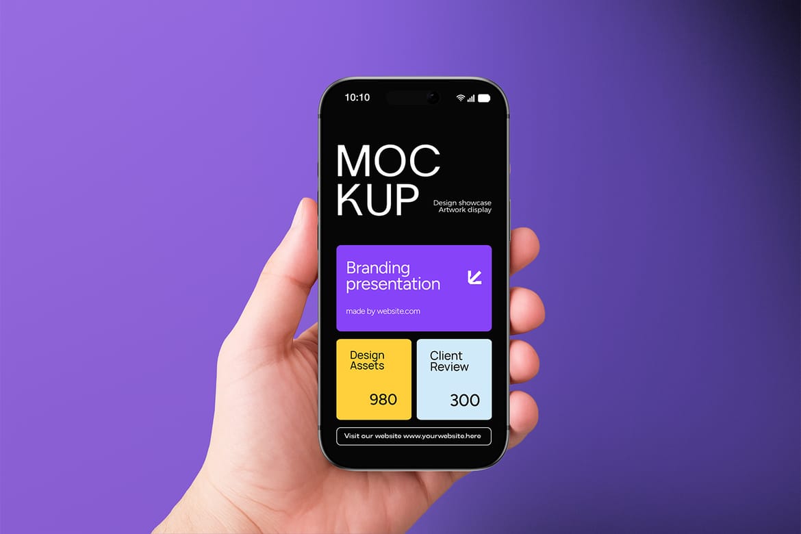 Hand Holding iPhone 17 Pro Max Mockup