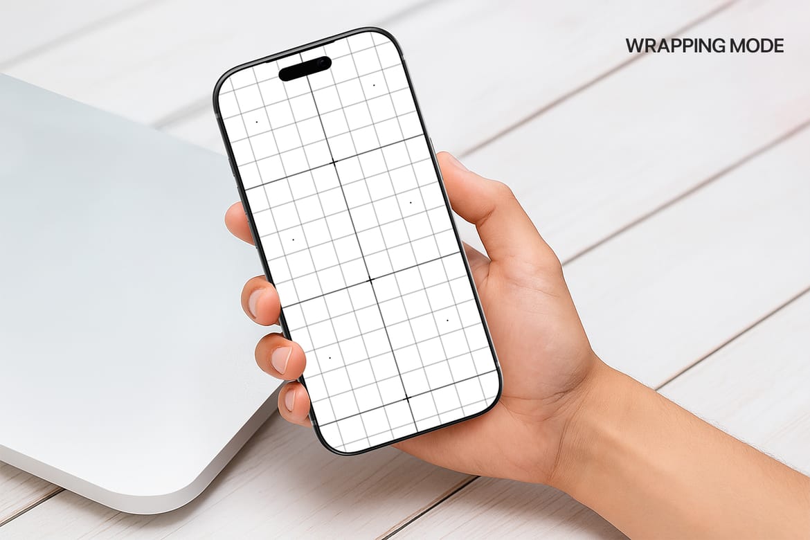 Hand Holding iPhone 17 Pro Max Mockup