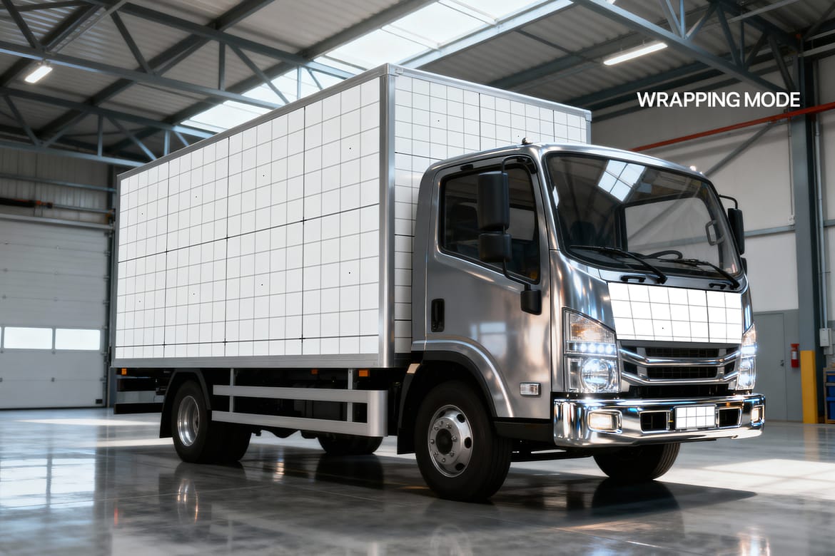 Box Truck Branding Mockup