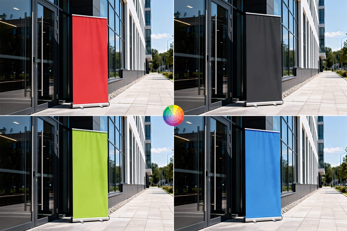 High Resolution Roll Up Banner Mockup