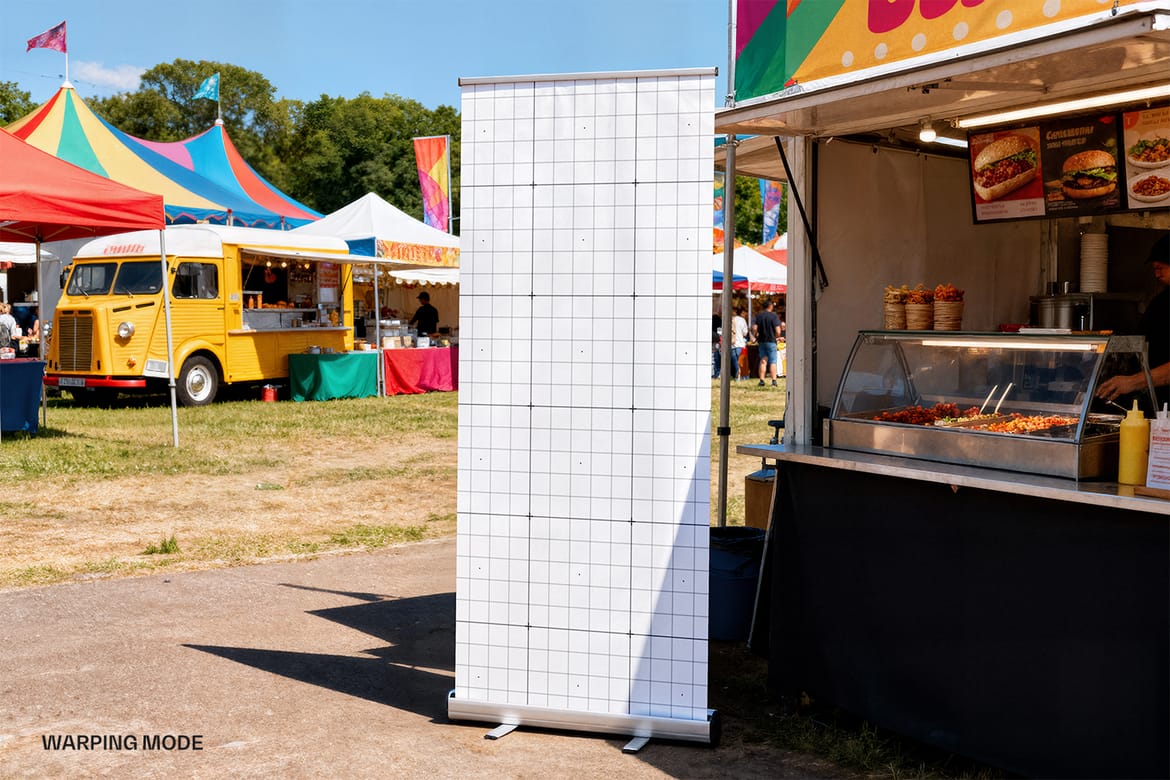 High Resolution Roll Up Banner Mockup
