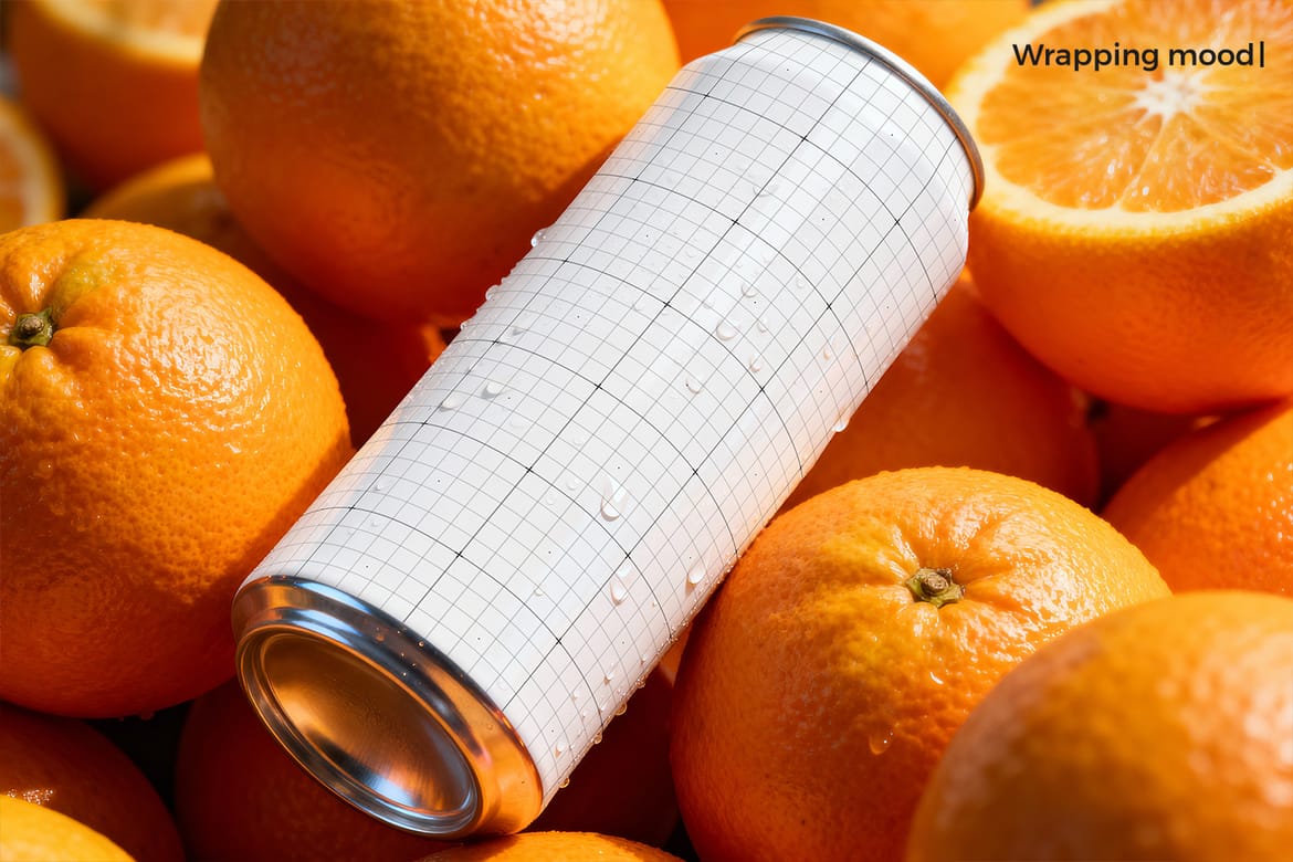 Fresh Drink Can Mockup Vol.1
