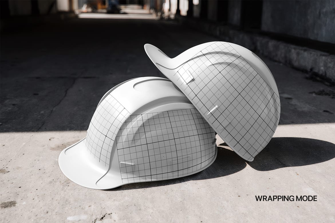 Modern Construction Helmet Mockup