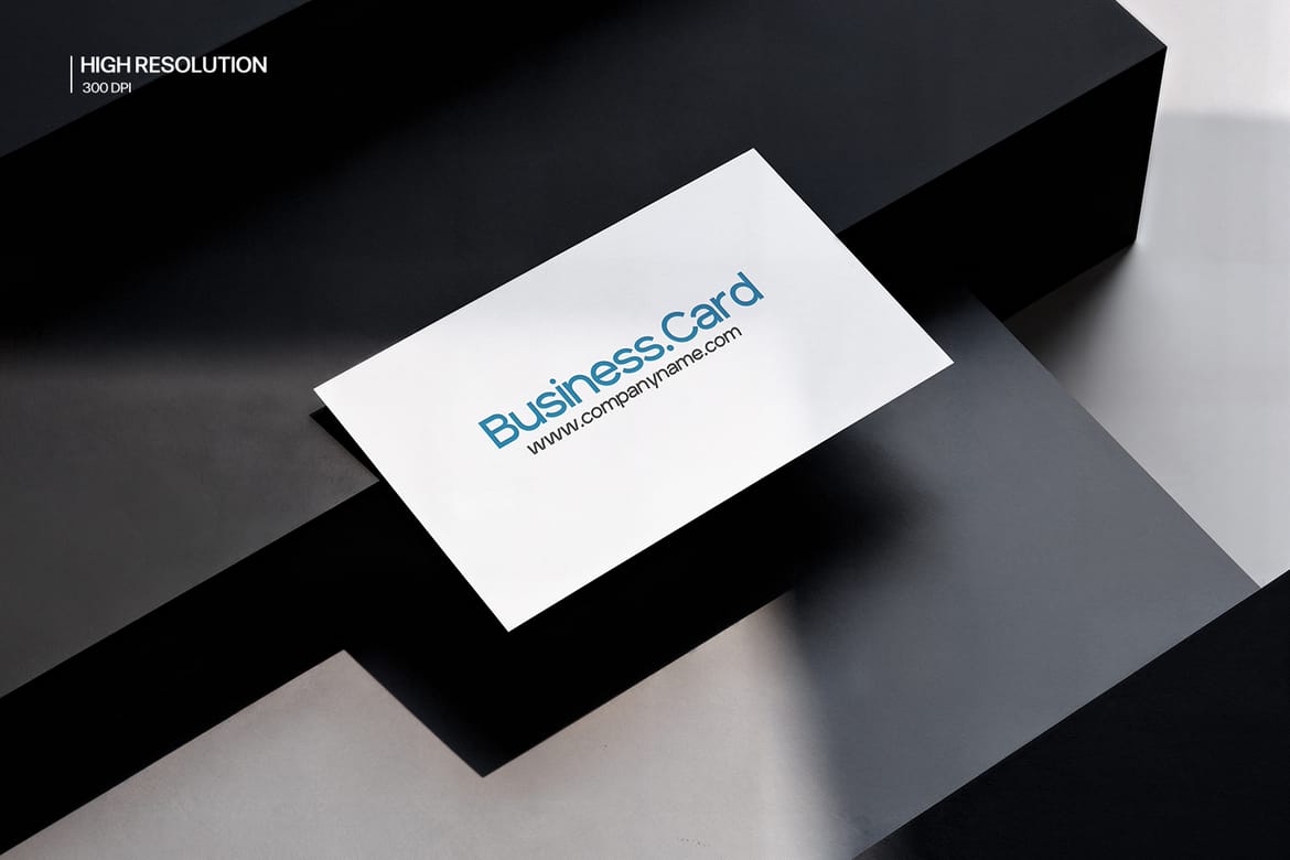 Elegant Business Card Mockup PSD