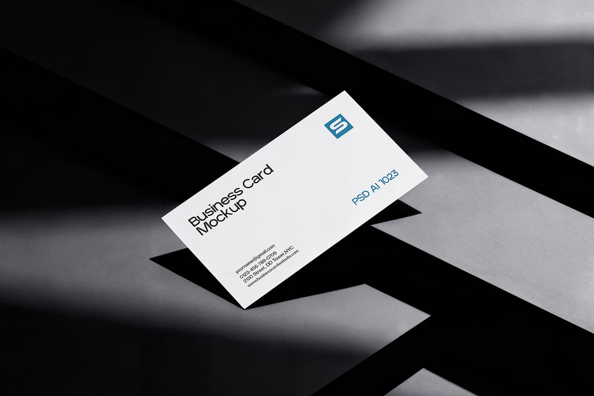 Elegant Business Card Mockup PSD