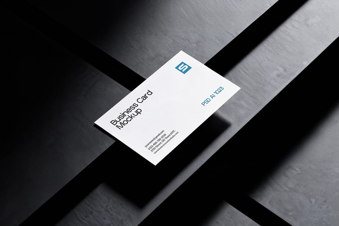 Elegant Business Card Mockup PSD