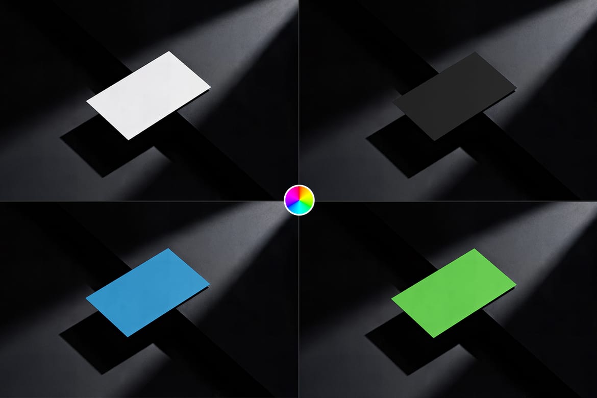 Elegant Business Card Mockup PSD