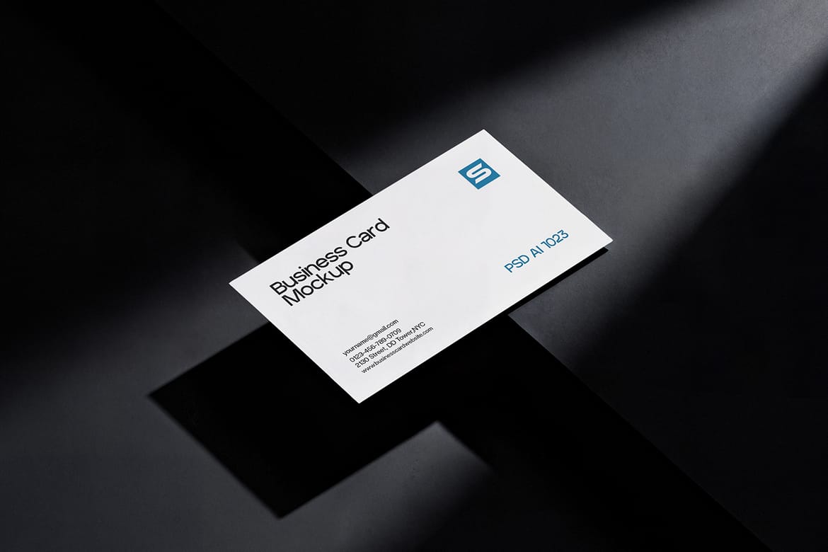 Elegant Business Card Mockup PSD