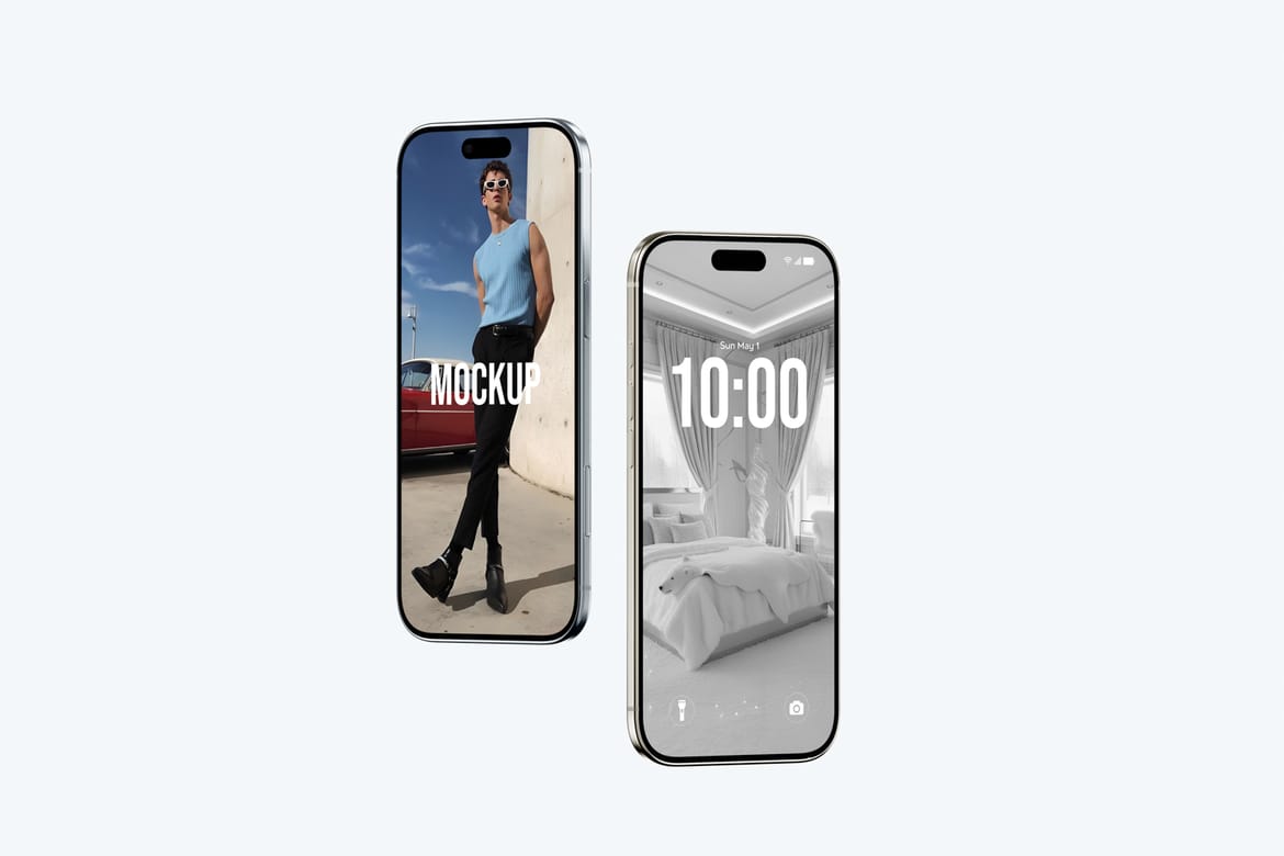 Realistic iPhone 17 Air Mockup