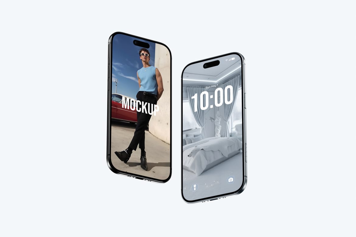 Realistic iPhone 17 Air Mockup