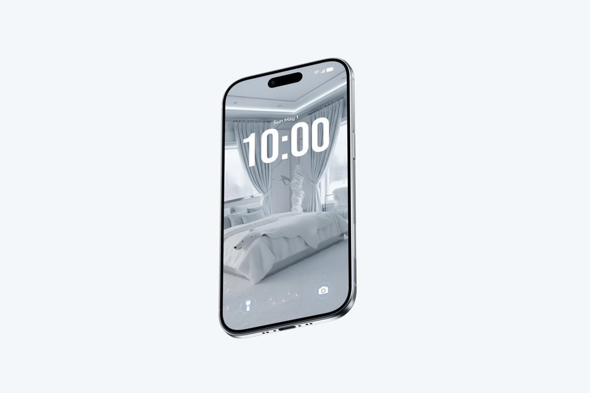 Realistic iPhone 17 Air Mockup
