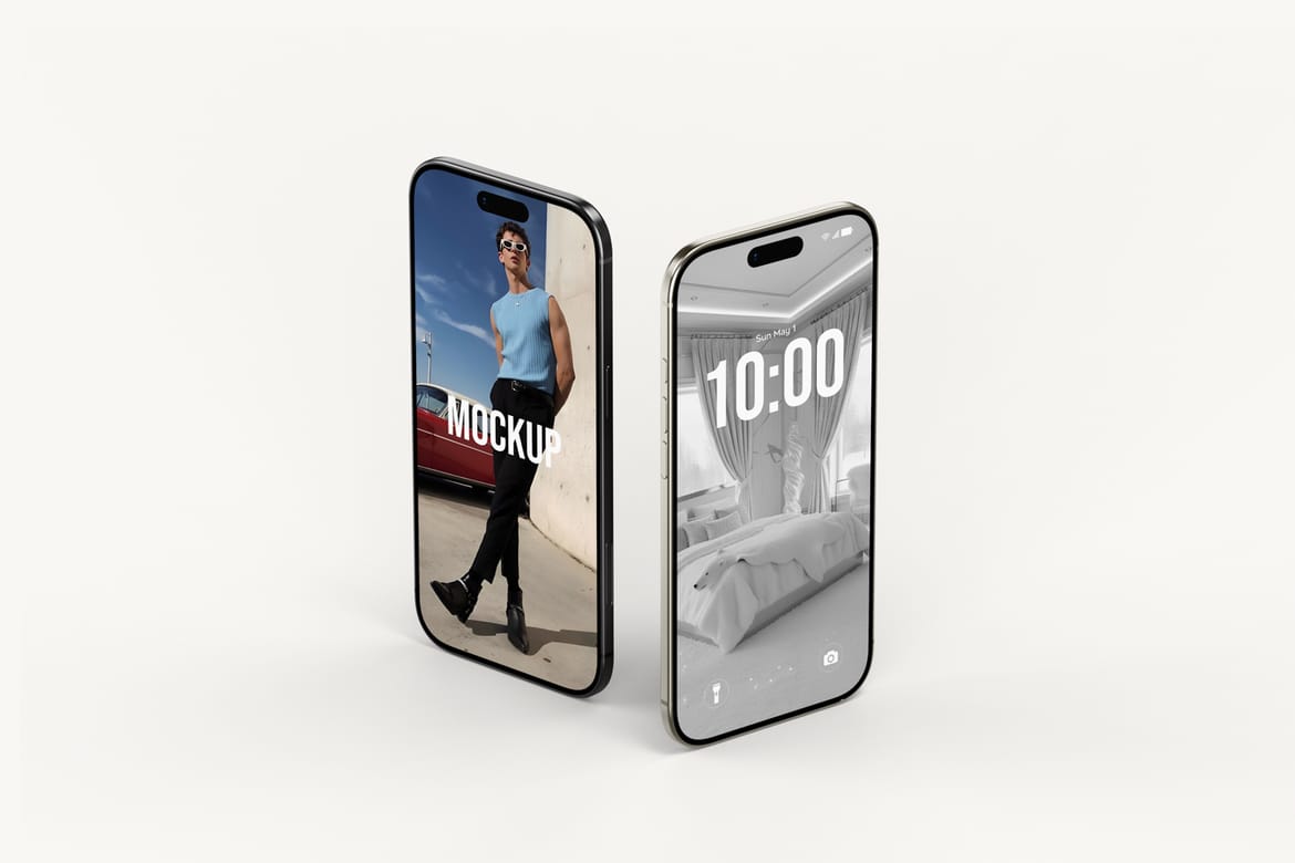 Realistic iPhone 17 Air Mockup