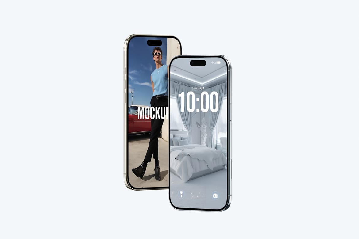 Realistic iPhone 17 Air Mockup