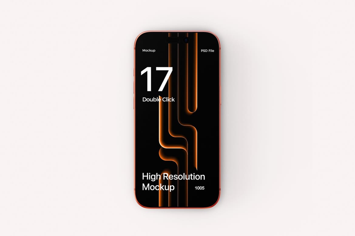 High Quality iPhone 17 Pro Max Mockup