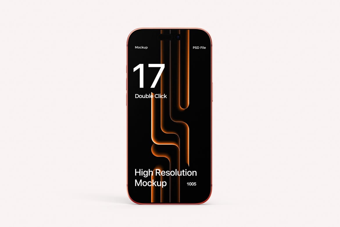 High Quality iPhone 17 Pro Max Mockup