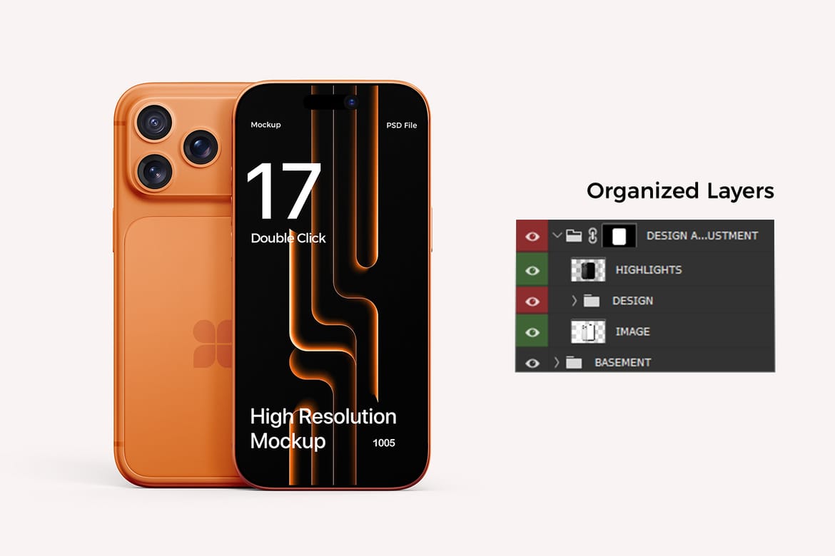 High Quality iPhone 17 Pro Max Mockup