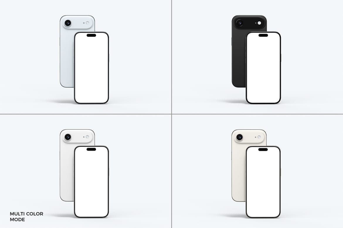 Realistic iPhone 17 Air Mockup