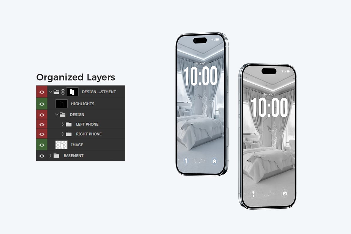 Realistic iPhone 17 Air Mockup