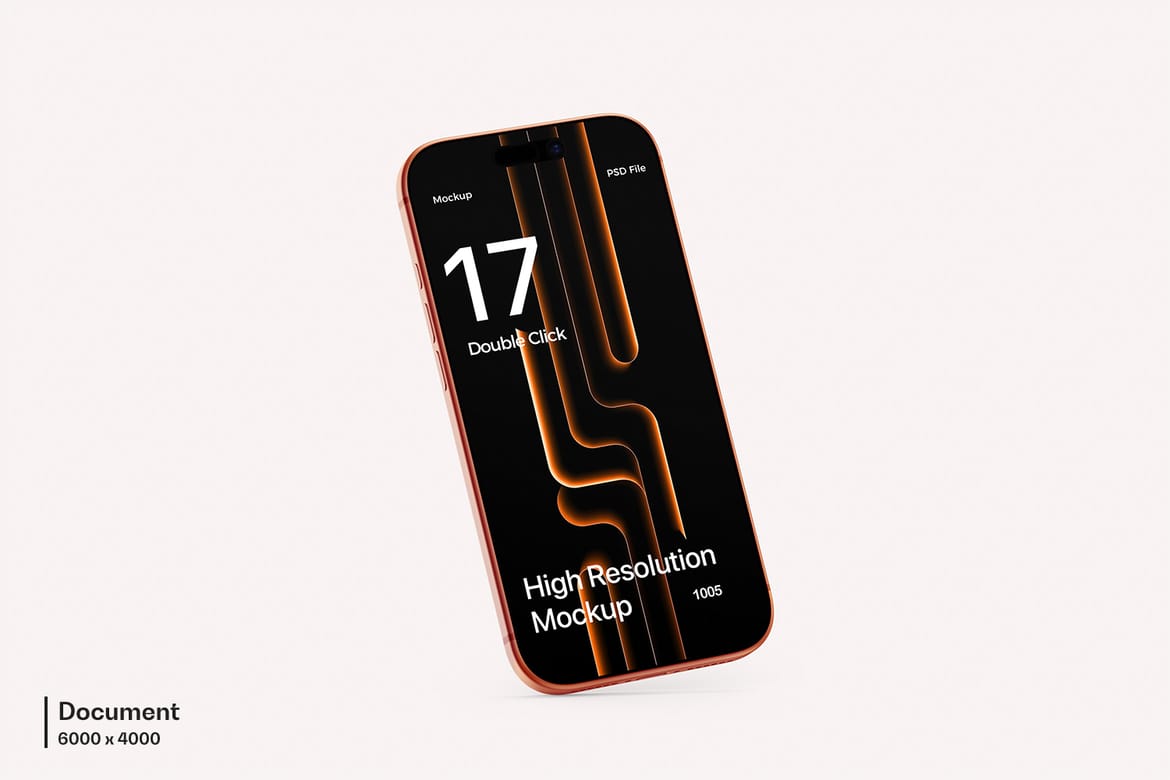 High Quality iPhone 17 Pro Max Mockup
