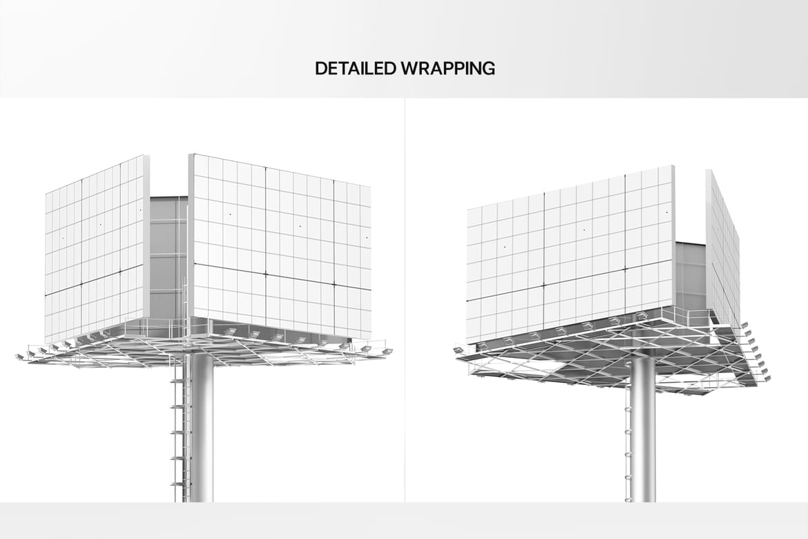 Realistic Highway Billboard Mockup