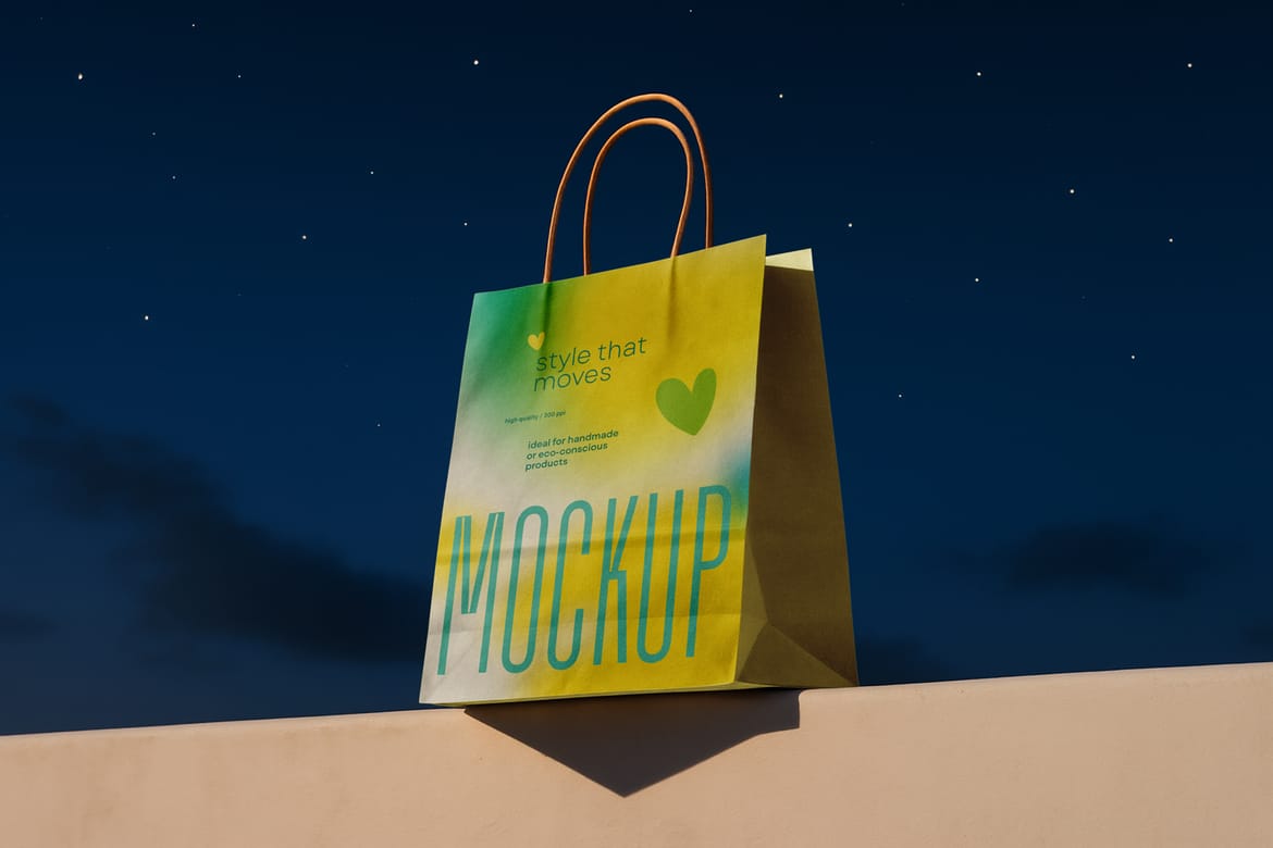 Paper Bag Mockup Set – Clean and Realistic Scenes