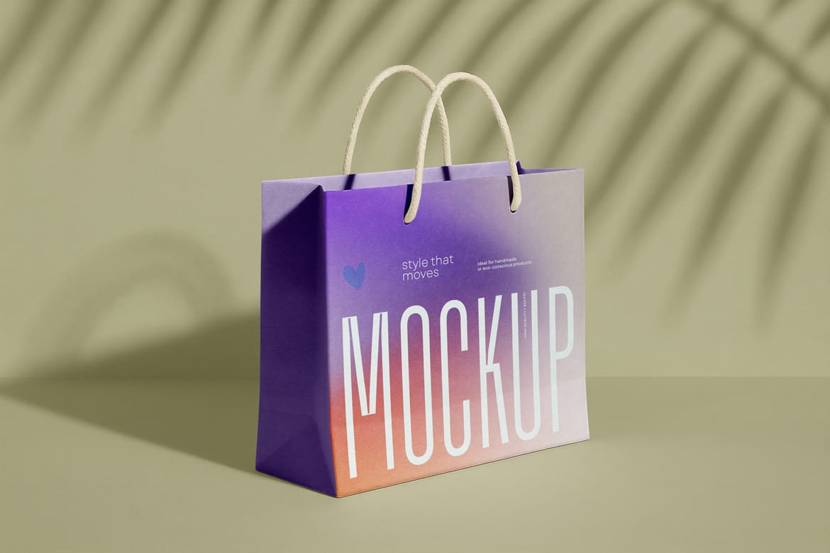 Paper Bag Mockup Set – Clean and Realistic Scenes
