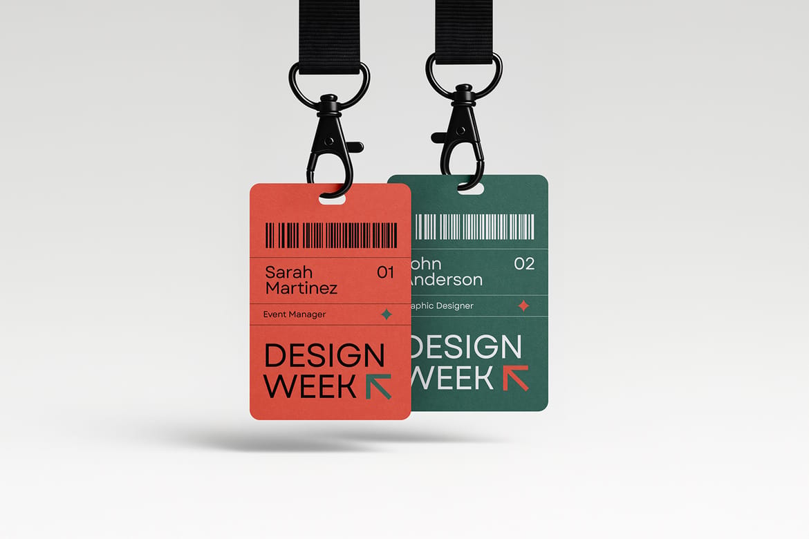 ID Card Mockup Set – Minimal and Realistic Scenes