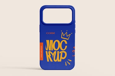 Minimal iPhone Case Mockups – Clean Studio Scene