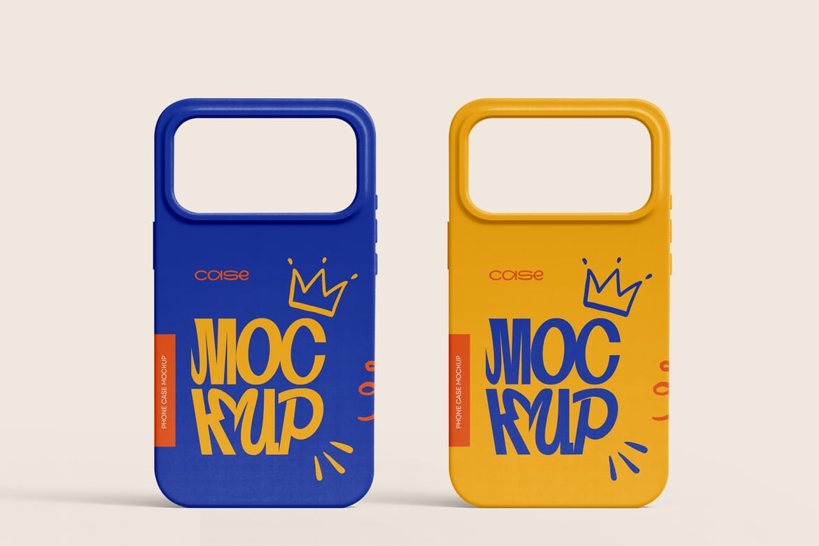 Minimal iPhone Case Mockups – Clean Studio Scene