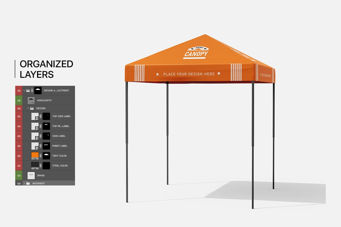 Canopy Pop-Up Tent Mockup