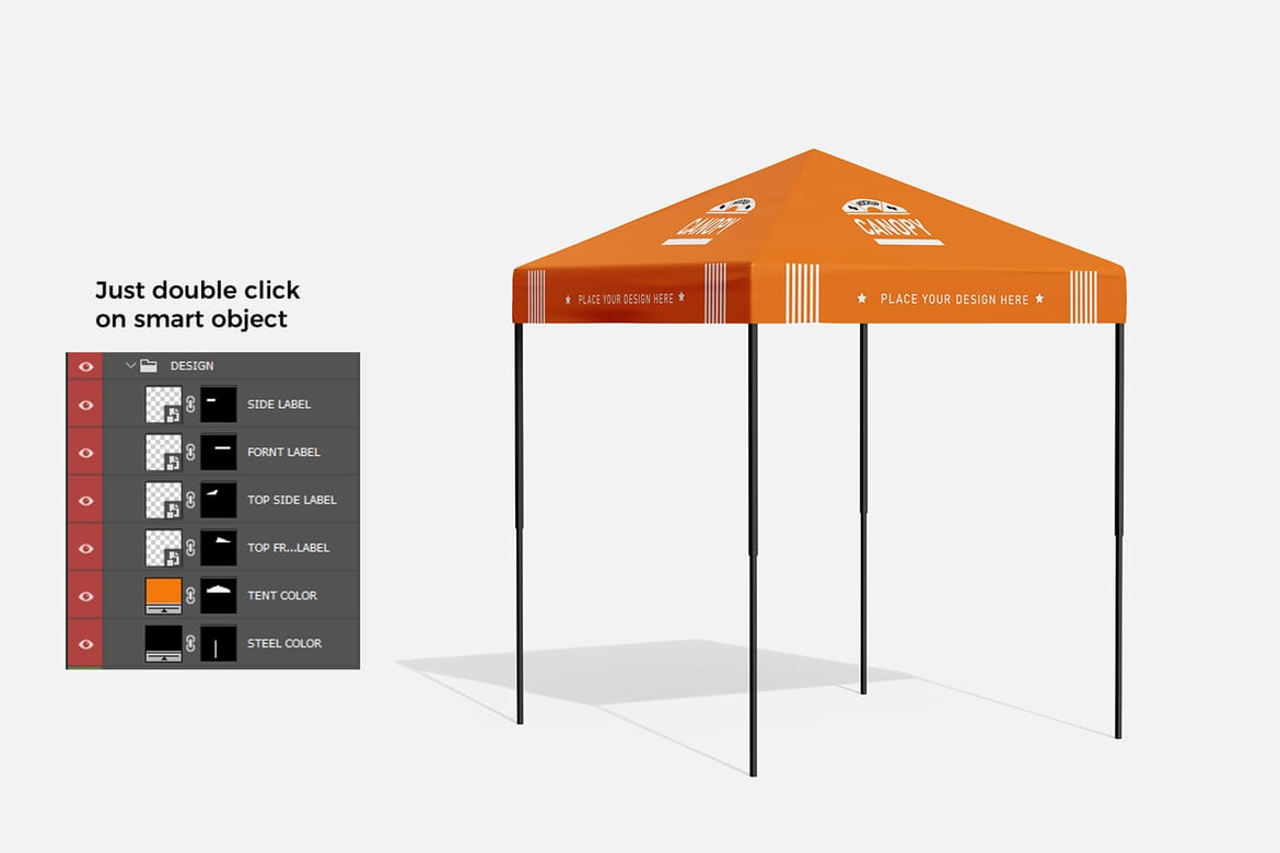 Canopy Pop-Up Tent Mockup