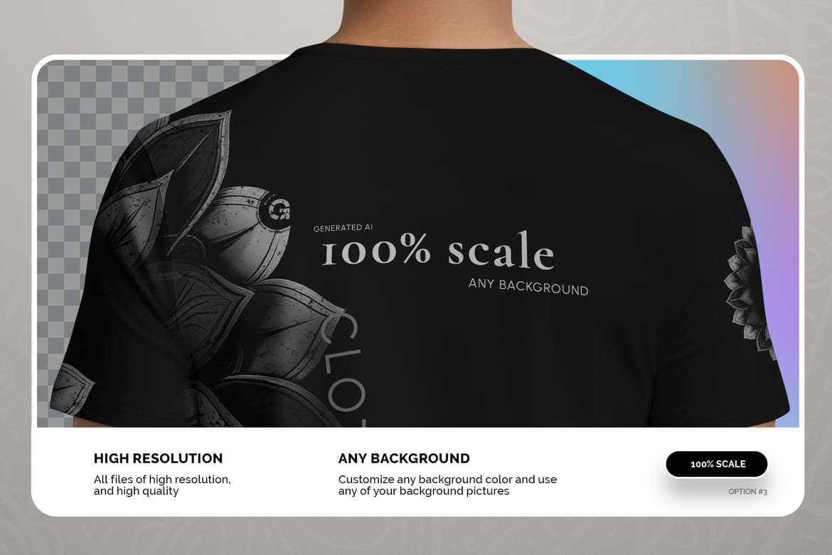  5 T-Shirt Mockups on Indian Man. Vol.01. Generated AI