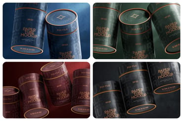 Paper Tube Mockup Set
