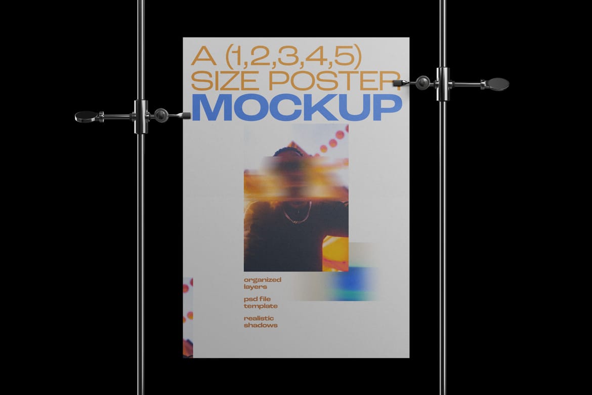Poster Hanging Mockup Set