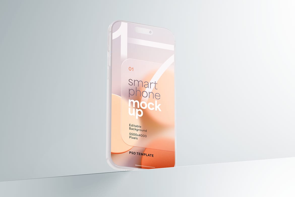 Glass iPhone 17 Mockup Set